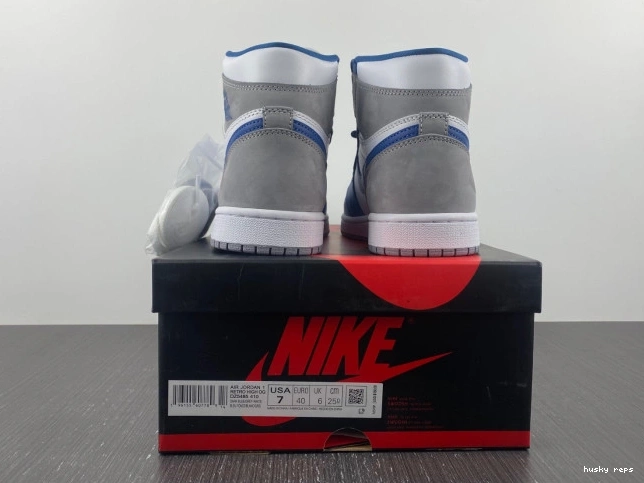 Cheap Husky True 1 Blue Jordan Air High DZ5485-410 OG 0801